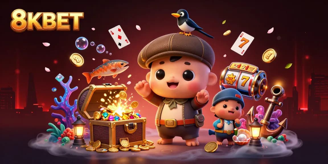 Experience thrilling gameplay at 8KBET with rich visuals and engaging characters surrounded by gold and rewards.