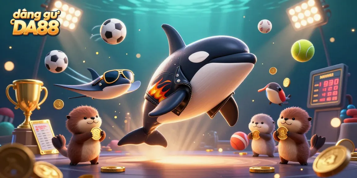 Engage in thrilling bets with đăng nhập DA88, exploring soccer matches with sparkling sports balls.