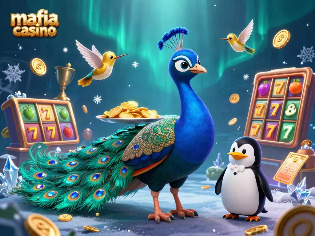 Play thrilling games at mafia casino, featuring vibrant slot reels and exciting characters.