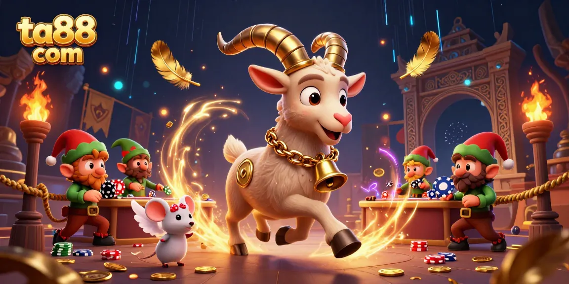 Experience the thrilling ta88 com casino scene with Krampus and mischievous elves in action