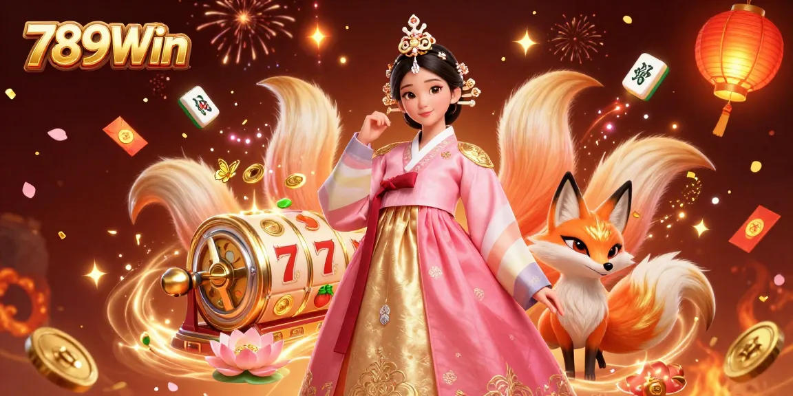 Engage with 789Win through enchanting 3D illustration capturing vibrant casino elements and celebration.